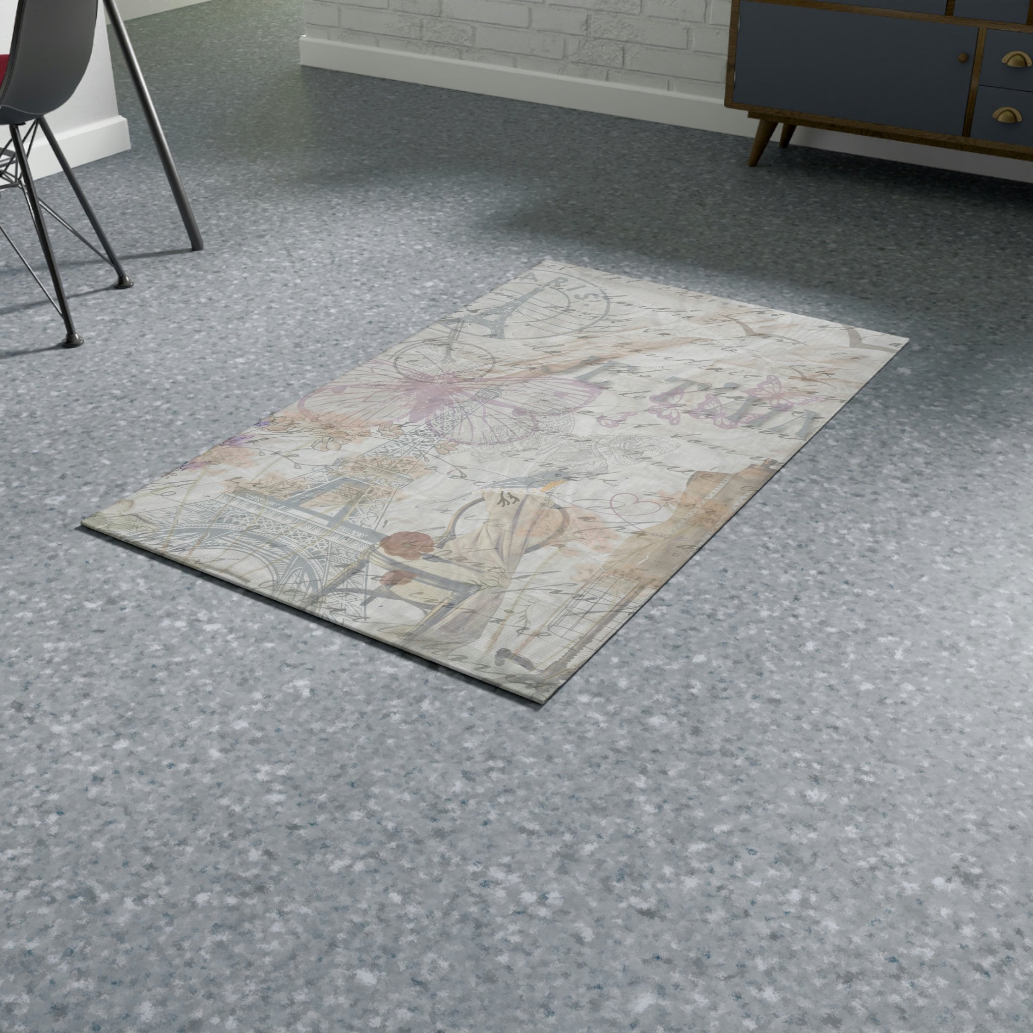 Shabby Chic Accent Rug | French Chic Area Rug | Modern Vintage French ...