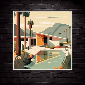 Palm Springs - Architektur Illustration #9