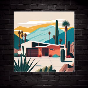 Palm Springs - Architektur Illustration #2