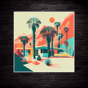 Palm Springs - Architektur Illustration #3