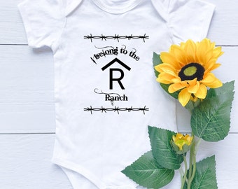 Body de bebé personalizado de la marca "Ganado", mono infantil personalizado del oeste, ropa de bebé campestre, regalo para baby shower, regalo para recién nacido, ropa de rancho para bebé.