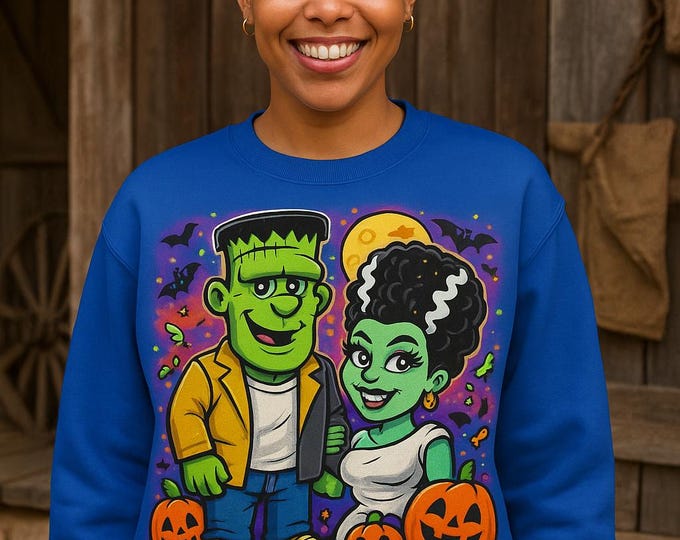 Personalized Halloween T-Shirt or Sweater: Custom Character Portrait