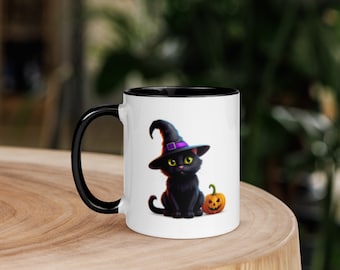 Halloween Kitty Mug Gift for Cat Lovers