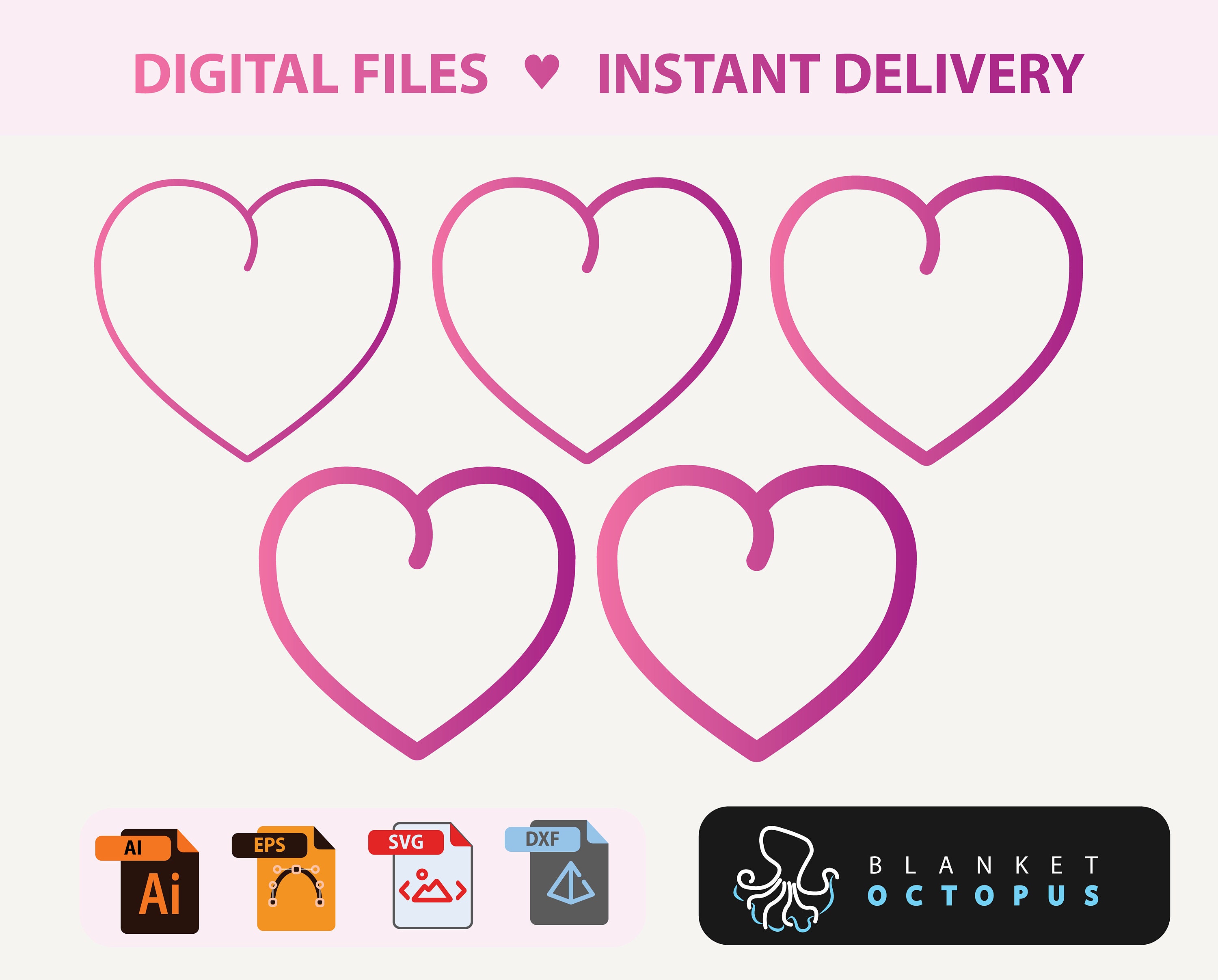 Heart SVG Svg Dxf Eps Png Files for Cutting Machines Cameo Cricut - Etsy