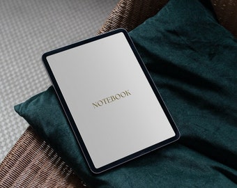Digital Notebook, Goodnotes Notebook, Minimalist