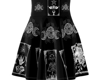 Gothic Damen Skater Rock