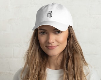 Milk Carton Embroidery Dad Hat