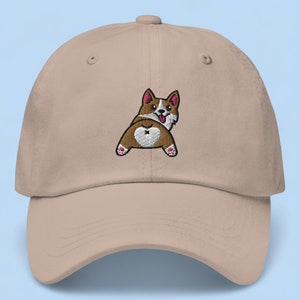 Corgi Butt Embroidered Dad Hat