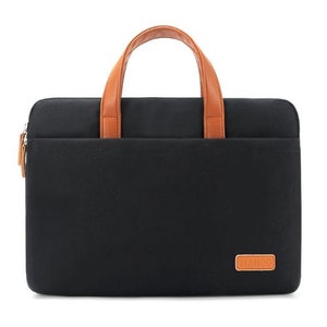 Laptop Bag Hand Stitched Laptop Tablet Bag Lightweight Laptop Bag Waterproof laptop tablet bag. Laptop Briefcase. Black