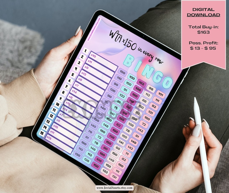 Bingo Board Digital Bingo Boards WTA Bingo Board PYP Bingo Board High