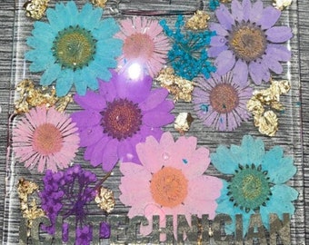 Floral badge buddy horizontal (extended)