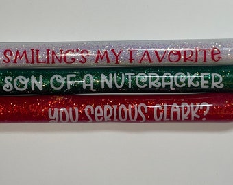Christmas quote epoxy pen glitter movie