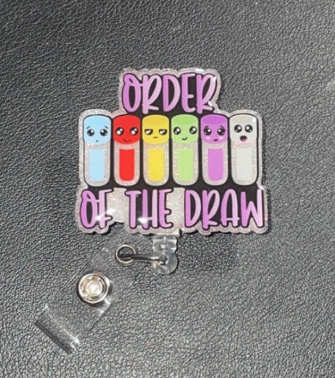 Order of the Draw Badge Reel Phlebotomy - Etsy