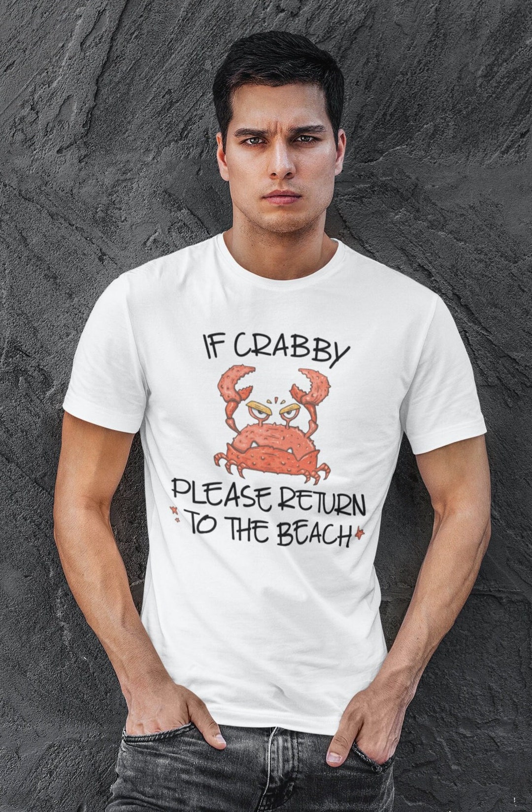 Funny Beach Shirt Summer Shirt for Women and Men If Crabby - Etsy