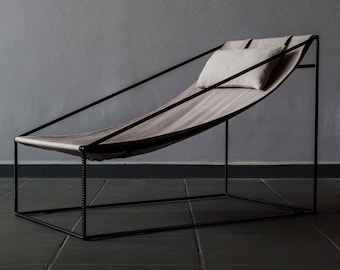 Minimalist Rebar Recliner | Chic Lounge Chair