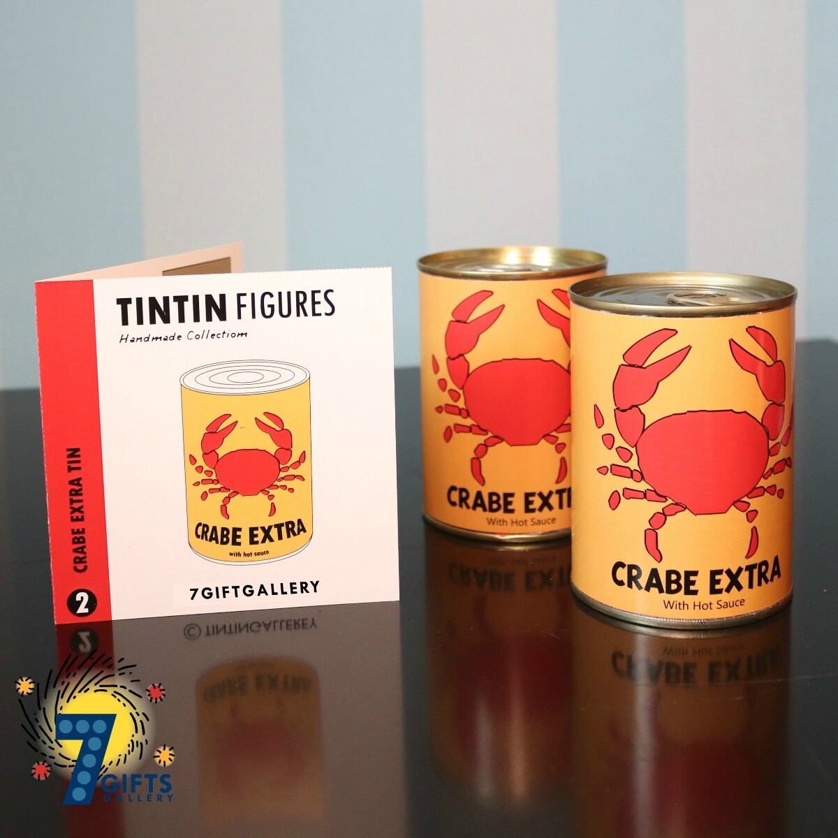 Tintin Crab Extra Tin Crab With the Golden Claws Tin Etsy Australia