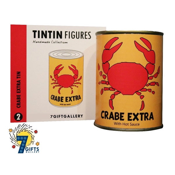 tintin : Boîte Crabe Extra - boîte crabe aux pinces dorées