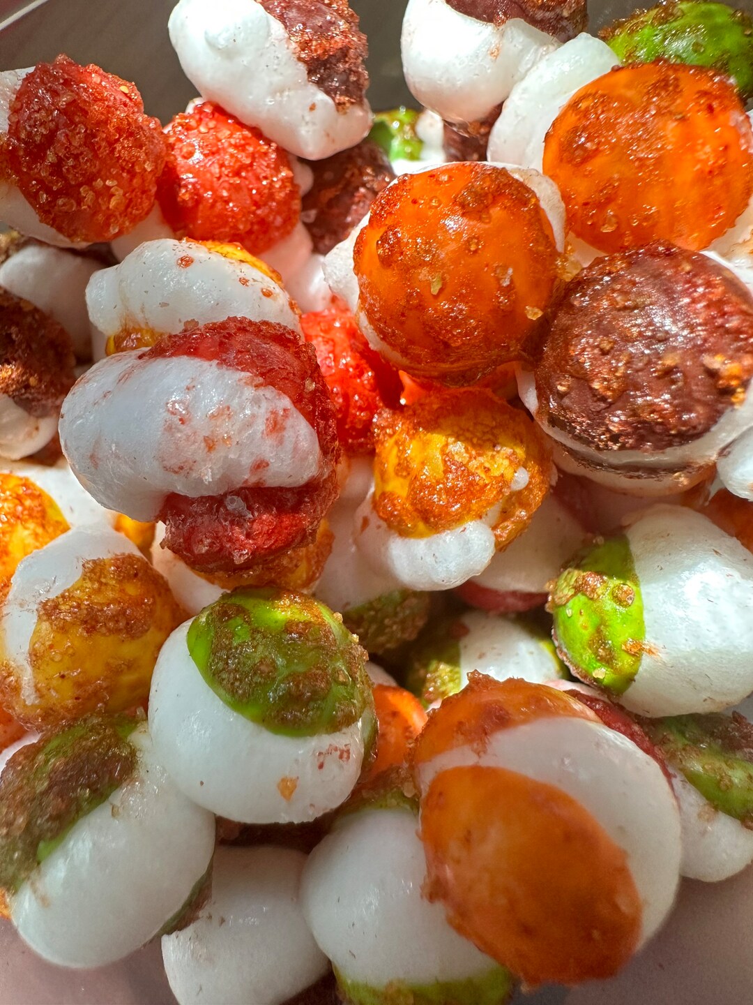 Freeze Dried Chamoy and Lucas Skittttles Freeze Dried Dulces Enchilados