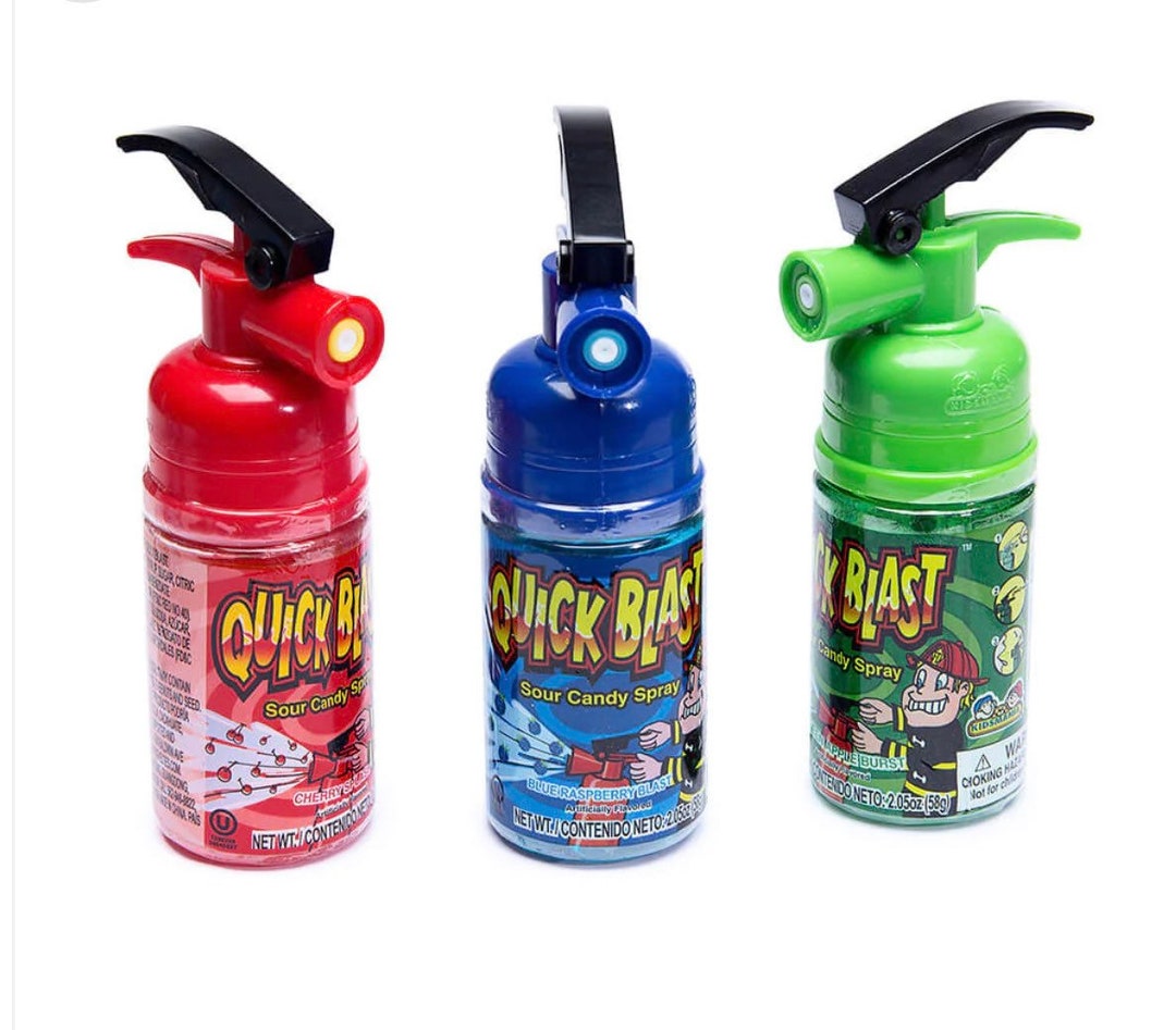 Quick Blast Sour Liquid Candy Spray 2.05oz Three Flavors to Choose From