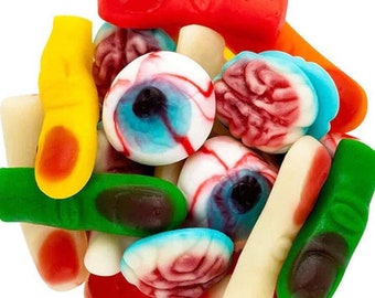 Raindrops Gummy Crazy Eyes 2 Pack Halloween Candy Spooky - Etsy