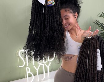 boho loc set (54 crochet locs)