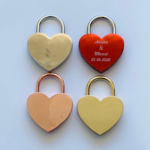 Personalized Love Lock | Love lock with engraving | Valentine's Day Gift | partner gift