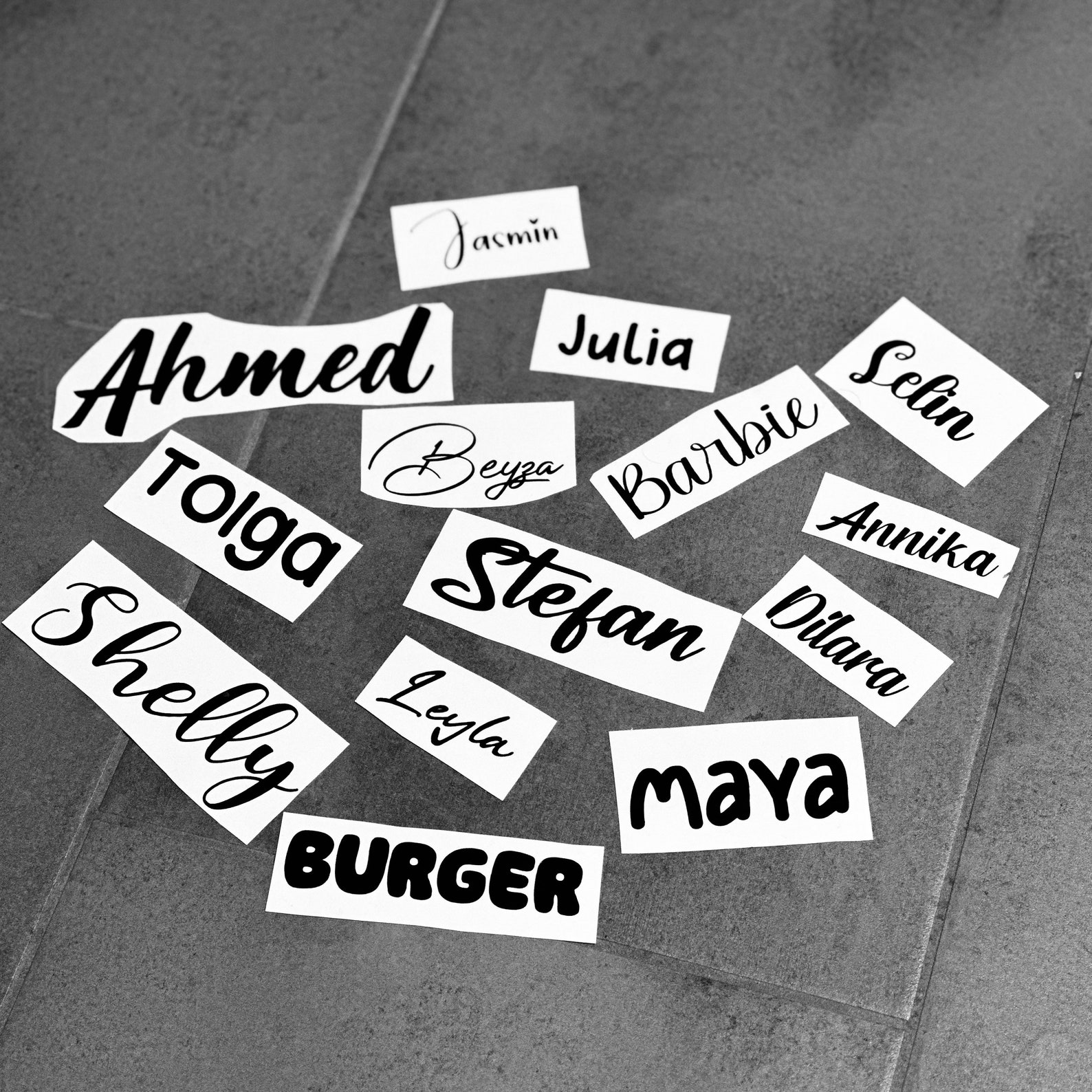 Personalisierte Sticker aus Vinyl Namenssticker Etsy.de