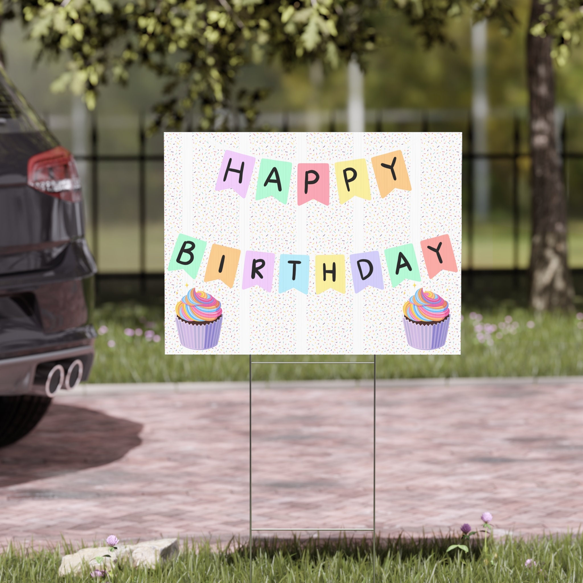 Happy Birthday Yard Sign - Etsy