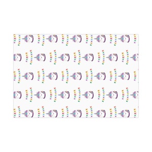 Happy Birthday Unicorn Gift Wrap Paper 30&quot;x20&quot;