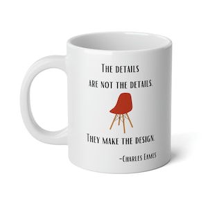 Eames - Jumbo Mug, 20oz / MCM, Mid-Century Modern, Design, Charles Eames, Chair, Vintage, Retro