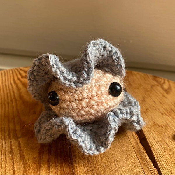 Soft Plush Crochet Amigurumi  Clam—Amigurumi Oyster—Amigurumi Sea Creature—Crochet animal