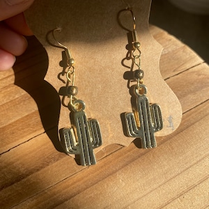 Cactus Desert Earrings—Western Earrings—Cowgirl Earrings