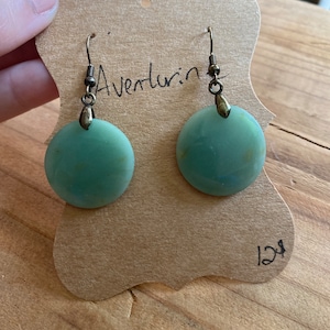 Aventurine stone earrings