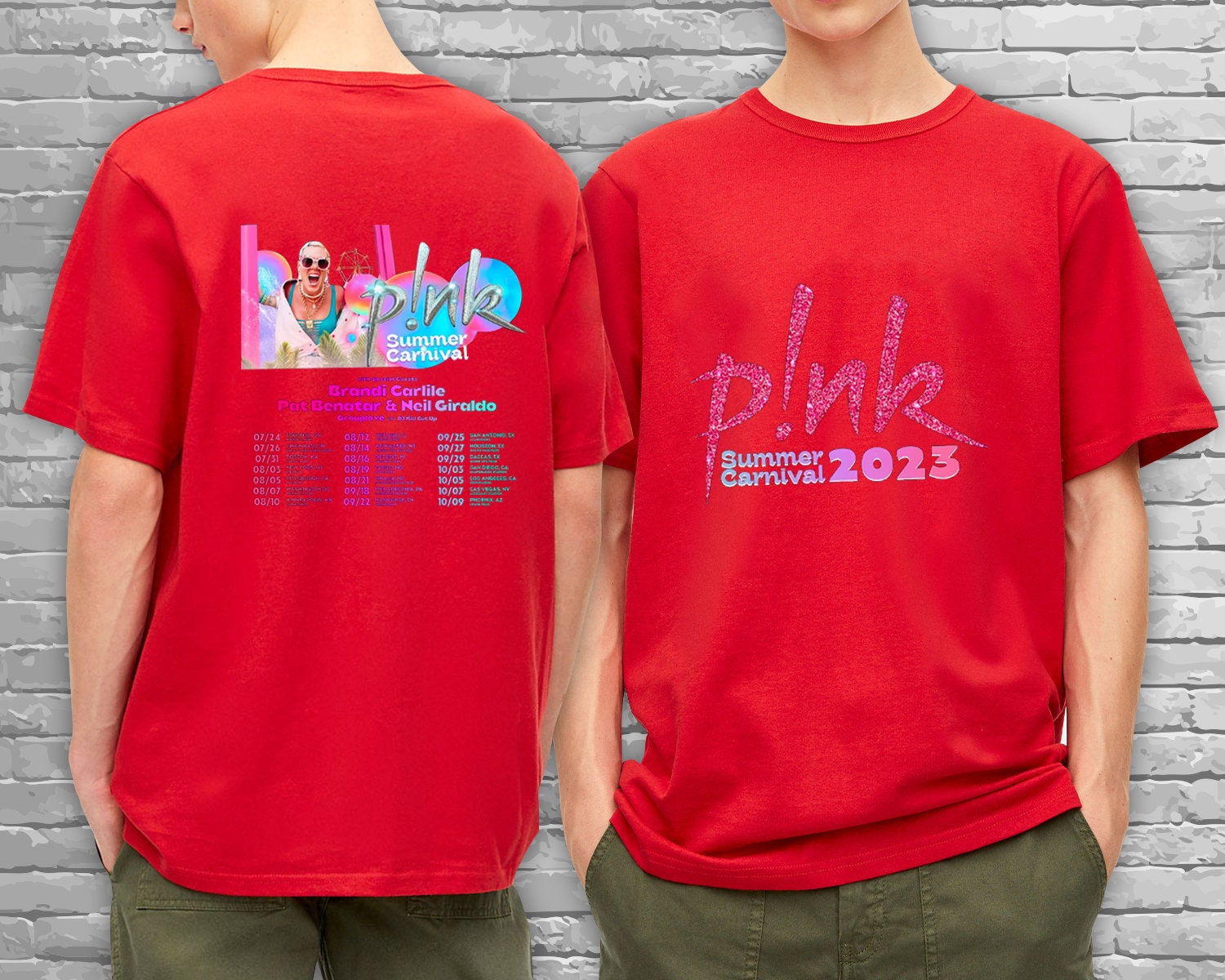 P!nk Pink Singer Summer Carnival 2023 Festi Tour T Shirt Hoodie Hoody Tshirt, Pink Summer