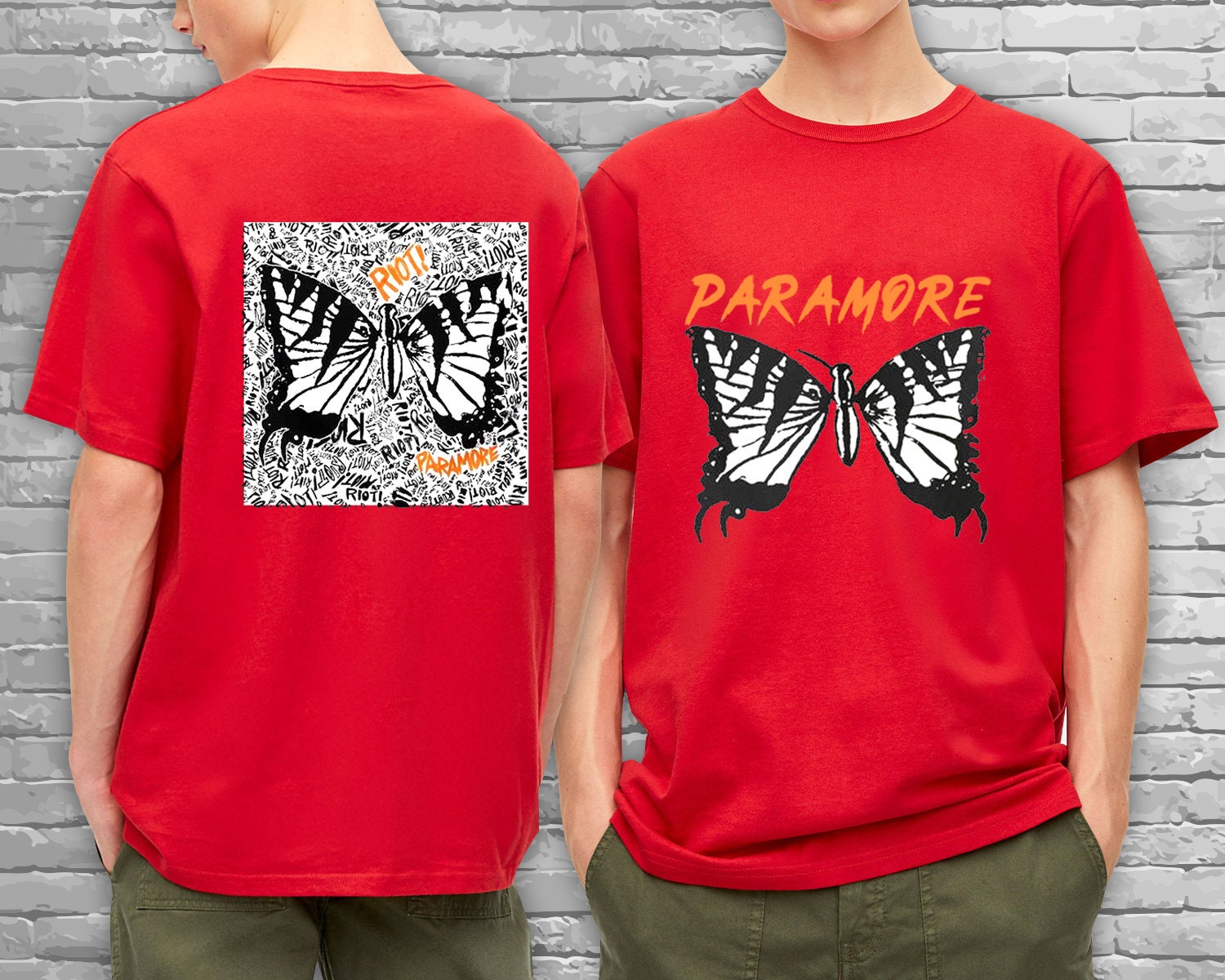 Paramore Doodle Art Shirt,Paramode Butterfly Album Shirt, Vintage