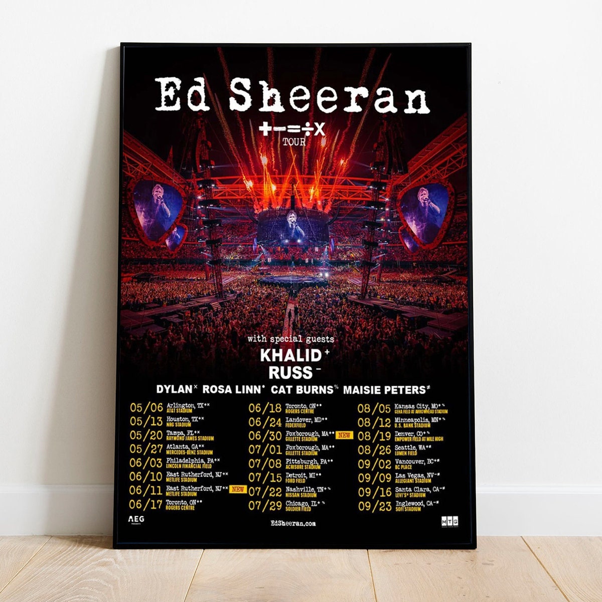 Discover The Mathematics Tour Poster, Mathematics 2023 Tour Poster