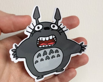 Kawaii Aesthetic Vinyl Sticker Adorable Ghibli Totoro Laptop Waterproof ...