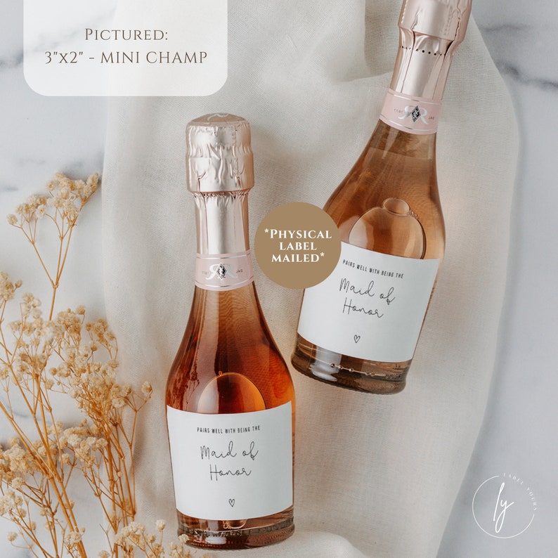 Pairs Well With Being Maid of Honor Maid of Honor Proposal Bridesmaid