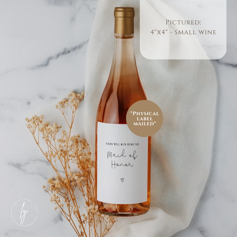 Pairs Well With Being Maid of Honor Maid of Honor Proposal Bridesmaid