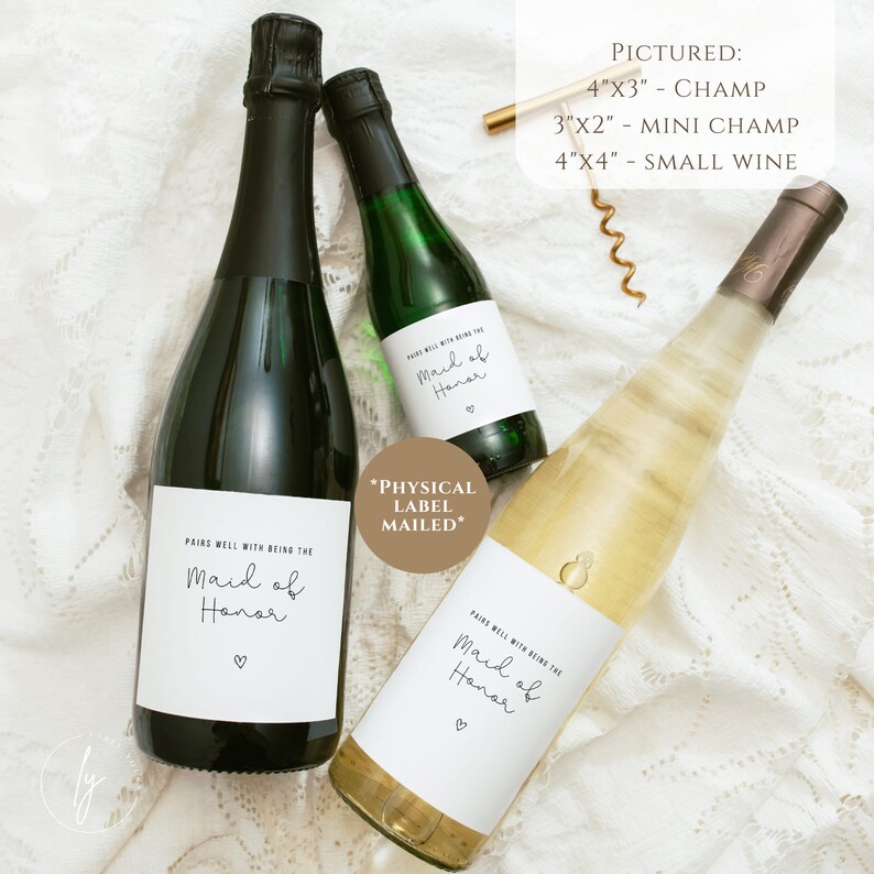 Pairs Well With Being Maid of Honor Maid of Honor Proposal Bridesmaid