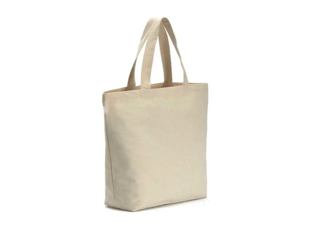 Blank Canvas Tote Bag 100 Cotton Canvas Tote Bag Heavy Duty Grocery Tote Reusable Shopping Bag