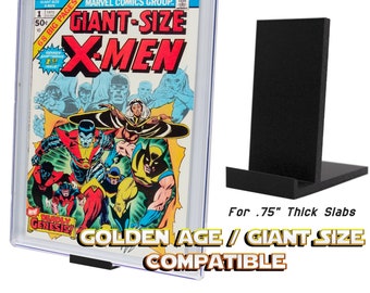 Comic Book Display Stand for GOLDEN AGE/Giant Size 0.75&quot; Thicker Slab CGC Graded Comics