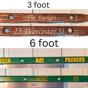 Custom Engraved Wedding Day Shot Ski, Custom Shotski, Wedding Day Gift, Bride and Groom Gift, Wedding Present, 6 foot, 4 foot and 3 foot. image 3