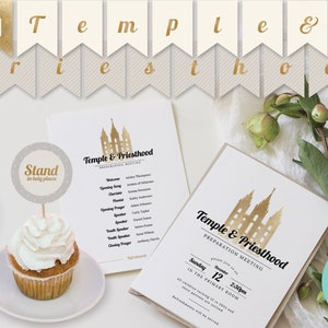 Temple & Priesthood Meeting | LDS | Primary | Editable | Corjl