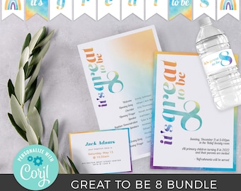 Great to be 8 bundle | LDS | Primary | Editable | Canva | Baptism