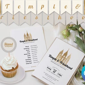 Tempel & Priesterweihe | LDS | Primär | Bearbeitbar | Leinwand