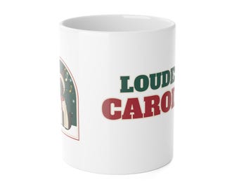 Siamese Cat Christmas Mug, Loudest Caroler Funny Siamese Cat Coffee Mug, Siamese Cat Mom Gift, Cat Lover Cup