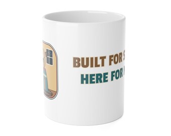 Greyhound Christmas Mug, Built for Speed Here for Naps Funny Greyhound Coffee Mug, Greyhound Mom Gift