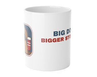 Great Dane Christmas Mug, Big Dog Bigger Stocking Funny Great Dane Coffee Mug, Dane Mom Gift, Dog Lover Cup