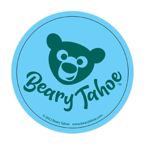 Beary Tahoe Baby Blue Sticker 3&quot; High Quality Sticker